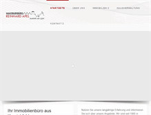 Tablet Screenshot of immobilienbuero-apel.com